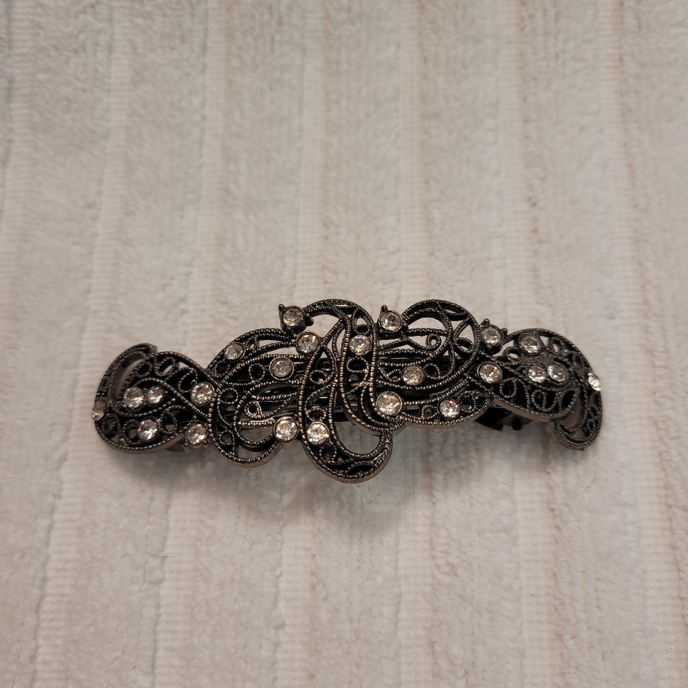 Bundle of 4 Rhinestone Scunci Rhinestone Barrettes NWOT - Picture 3 of 9